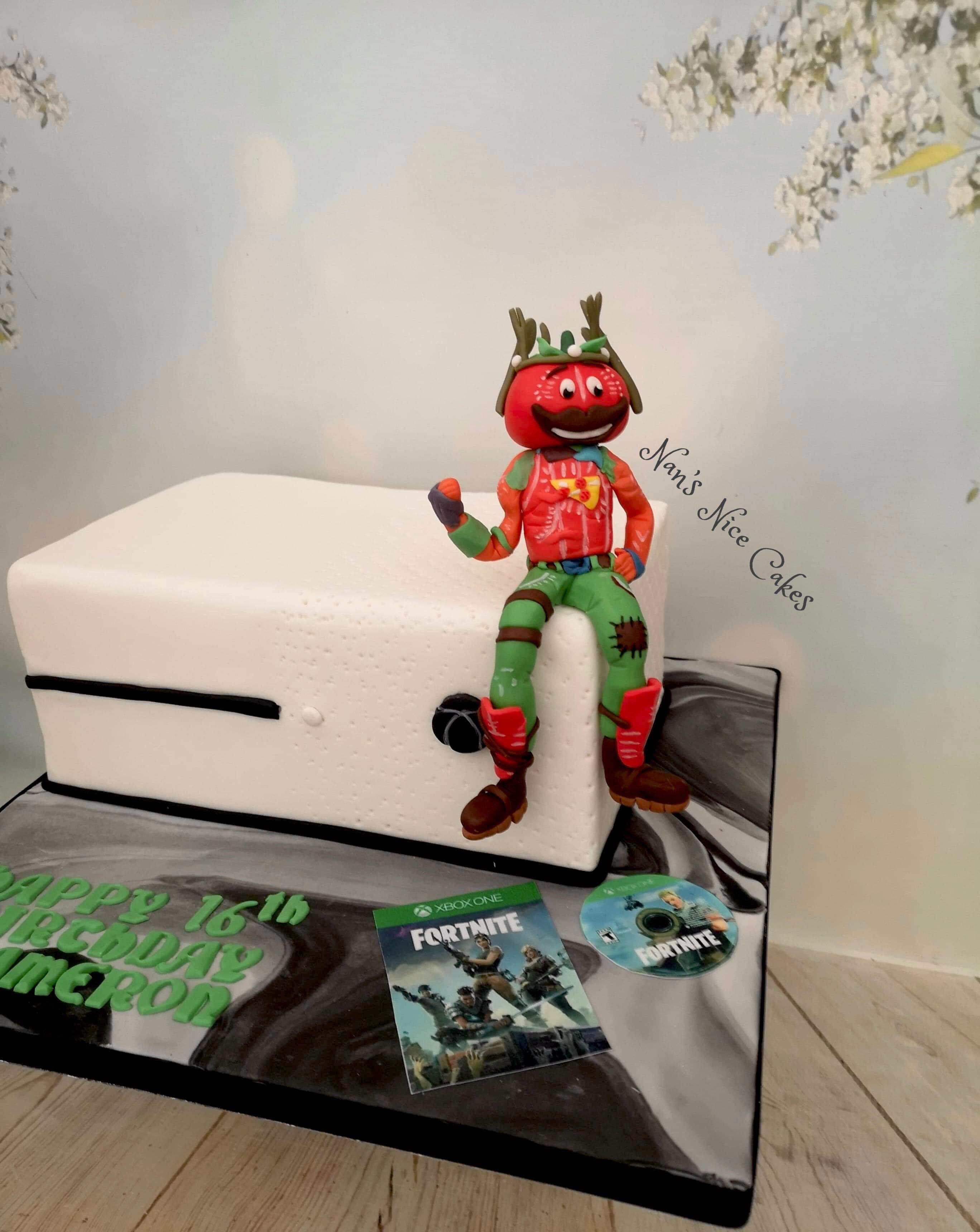 Fortnite style cake