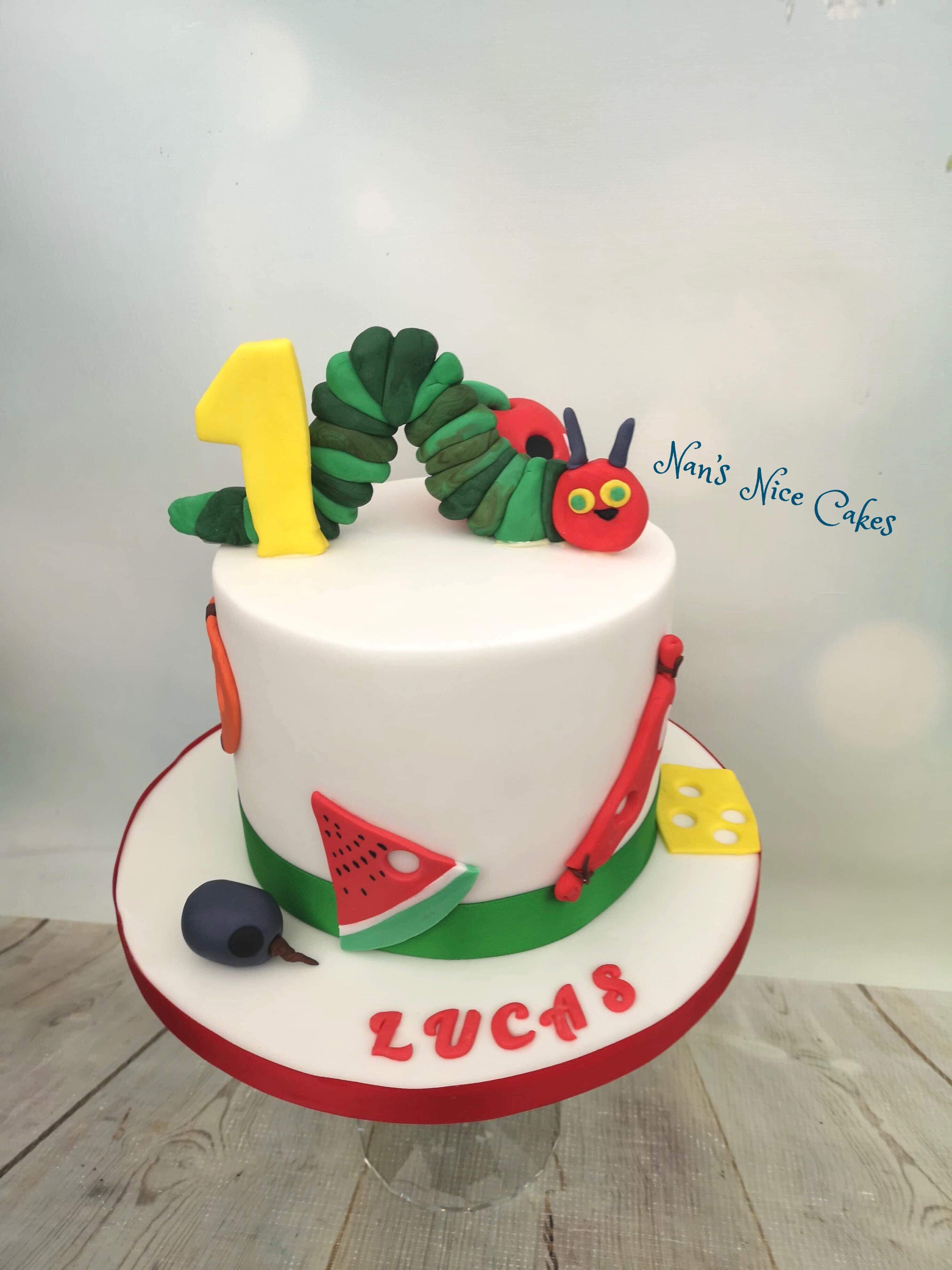 hungry caterpillar birthday cake